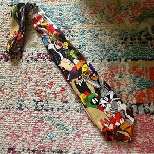 vintage looney tunes, warner bros tie